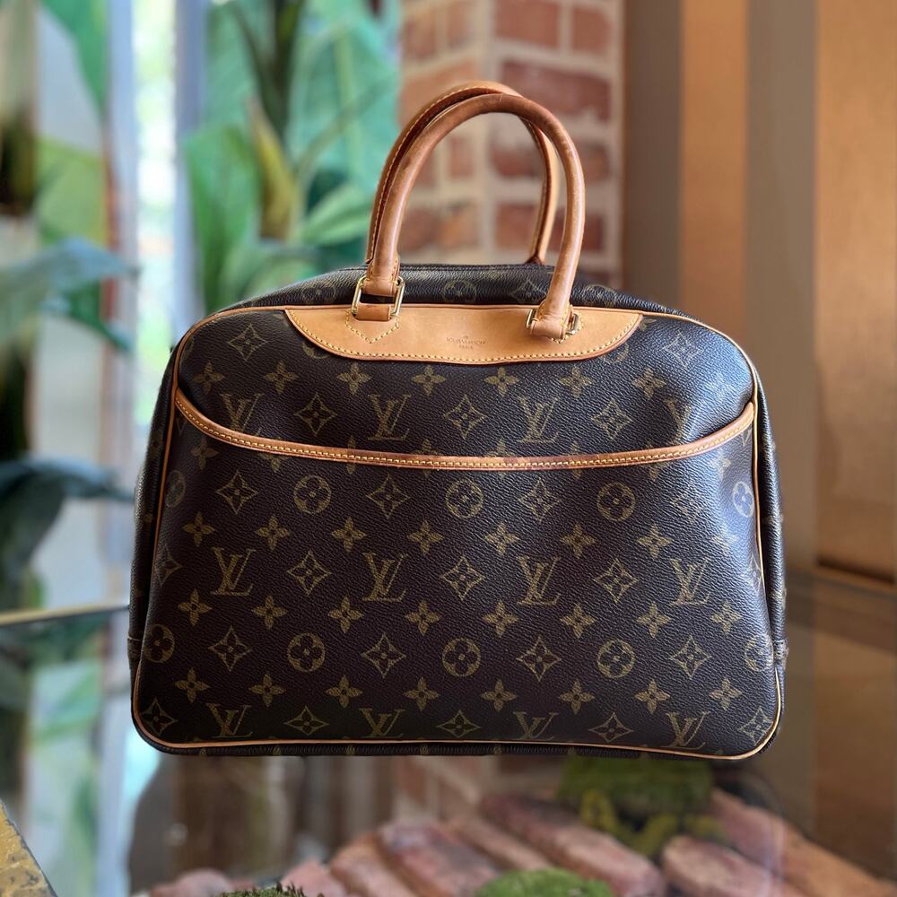 LOUIS VUITTON Deauville Brown Monogram Canvas Satchel